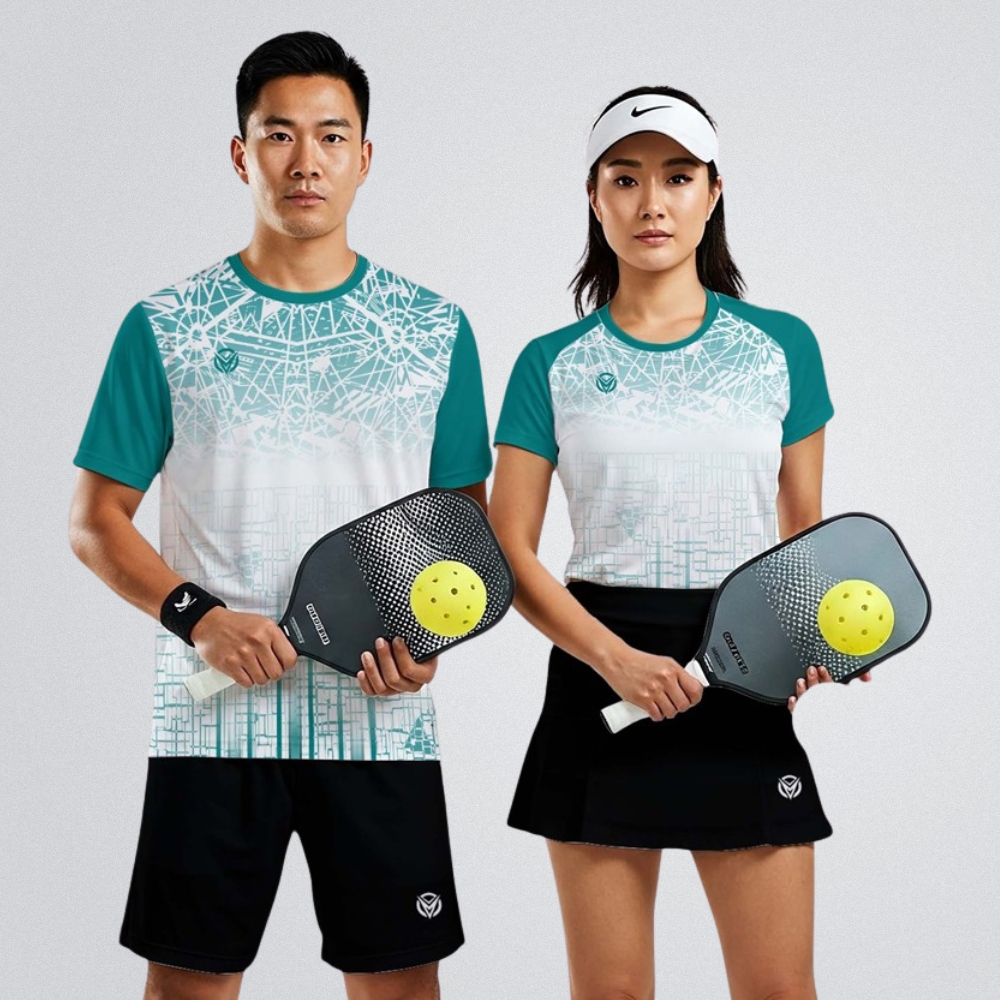 Áo Pickleball in 3D chủ đề công nghệ mang phong cách hiện đại, mạnh mẽ và khác biệt