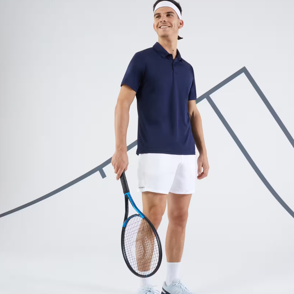 Vải thể thao co giãn, thoáng khí giúp áo polo vận động linh hoạt khi chơi Golf, Tennis