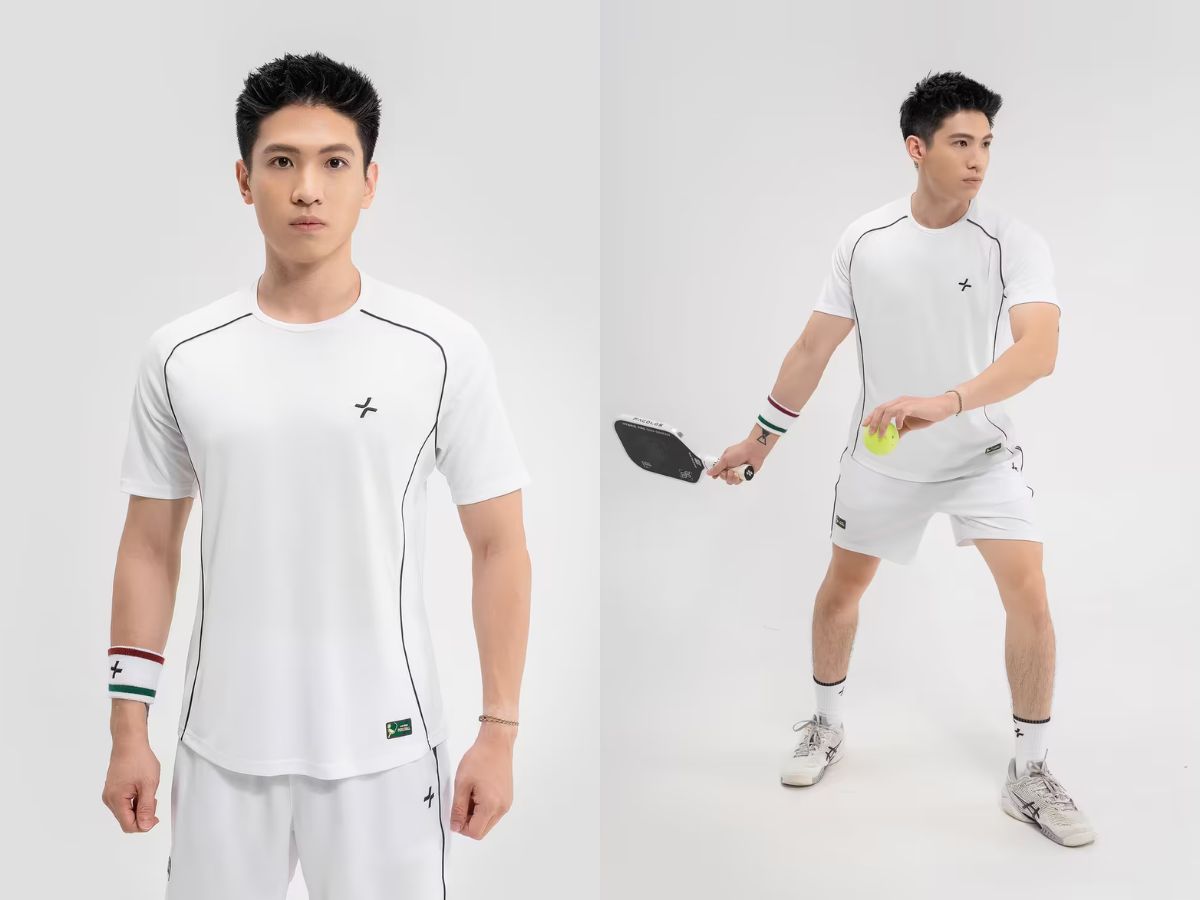 Áo pickleball tay ngắn là lựa chọn hàng đầu của người chơi