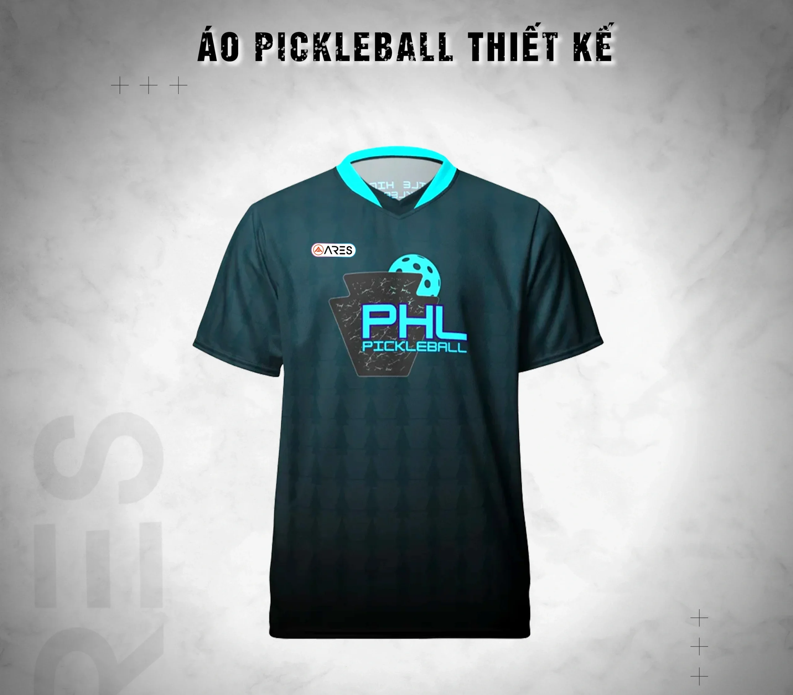 Quý khách có thể đặt in tên và số lên áo Pickleball tay ngắn lấy ngay