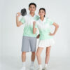 Áo Polo Đồng Phục Pickleball Màu Loang In 3D - Nổi Bật Sân Đấu